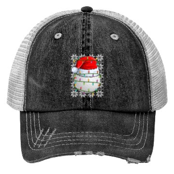 Discover Golf Christmas Lights Trucker Hats