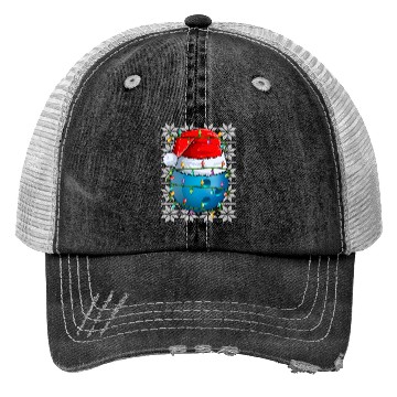 Discover Bowling Ball Christmas Lights Trucker Hats