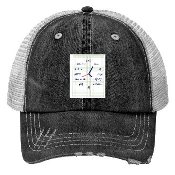 Discover Math Clock with Equations Uhr Mathematik Trucker Hats