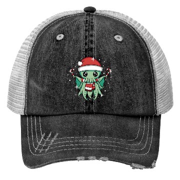 Discover Christmas Cthulhu Trucker Hats