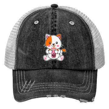 Discover strawberry cat Trucker Hats