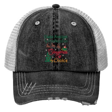 Discover Data Analyst Christmas Xmas Elf Data Science Trucker Hats