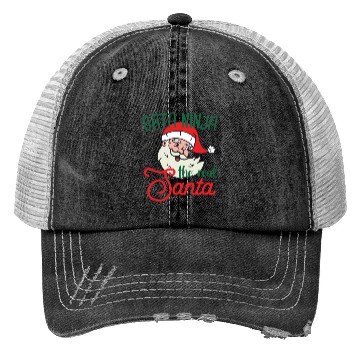 Discover Data Ninja xmas real Santa Data Science Christmas Trucker Hats