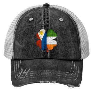 Discover Philippines Irish Shamrock Philippine Ireland Flag Trucker Hats
