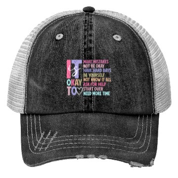 Discover Be Yourself - Embrace Mistakes Trucker Hats