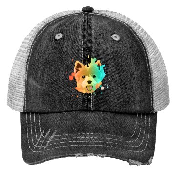 Discover Yorkshire Terrier Colorful Trucker Hats