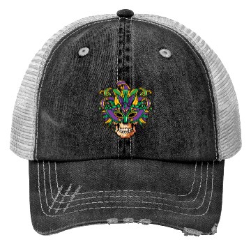 Discover Sugarskull Mask Festival Parade Mardi Gras Trucker Hats