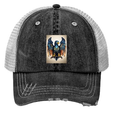 Discover Eagle logo Trucker Hats