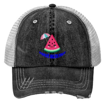 Discover Playful Watermelon Summer Design Trucker Hats