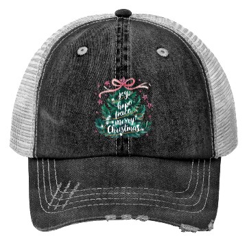 Discover Christmas Tree, Merry Christmas Trucker Hats