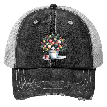 Discover Tree Christmas, Merry Christmas Trucker Hats