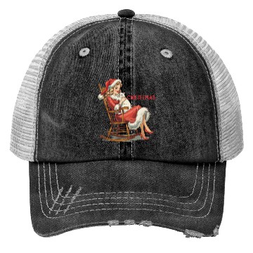 Discover Merry Christmas, Christmas Retro Trucker Hats