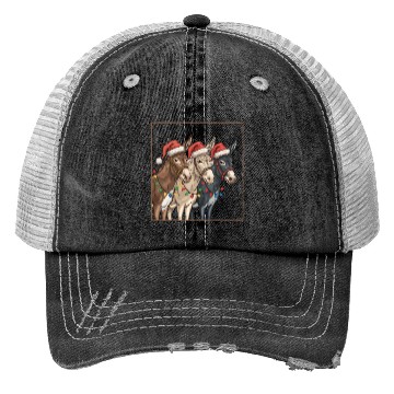 Discover Christmas Animal, Cute Christmas Trucker Hats