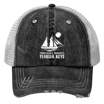 Discover Florida TROPICAL PARADISE KEY-WEST COAST Trucker Hats