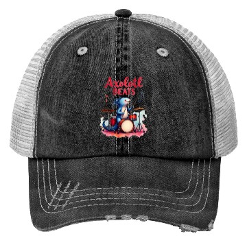 Discover Xolotl Beats Axolotl Funny: Cute Axolotl Trucker Hats