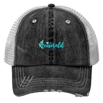 Discover Emerald gemstone jewel Trucker Hats