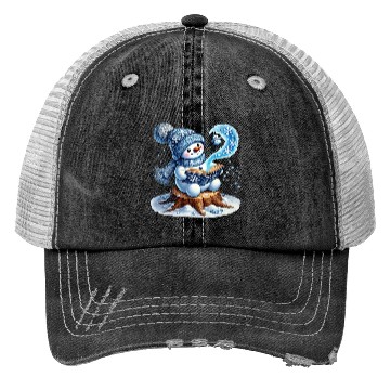 Discover Snowman Christmas, Funny Snowman Trucker Hats