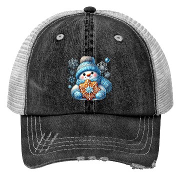 Discover Snowman Christmas, Funny Snowman Trucker Hats