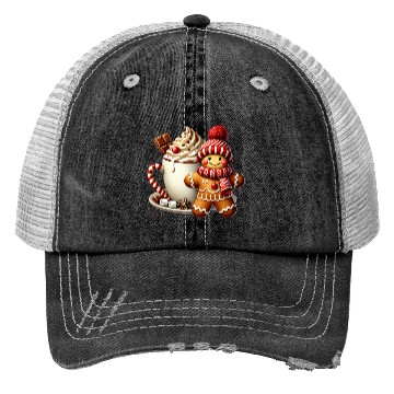 Discover Gingerbread Christmas, Merry Christmas Trucker Hats