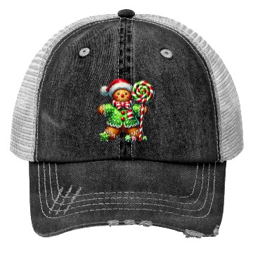 Discover Gingerbread Christmas, Merry Christmas Trucker Hats