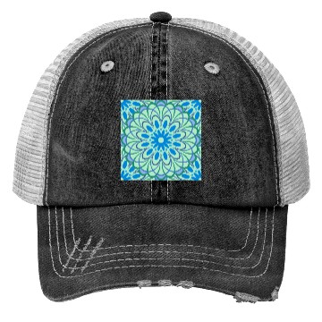 Discover mandala Jade Stained Glass Trucker Hats