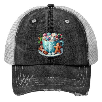 Discover Christmas Ice Cream, Christmas Coteque Trucker Hats
