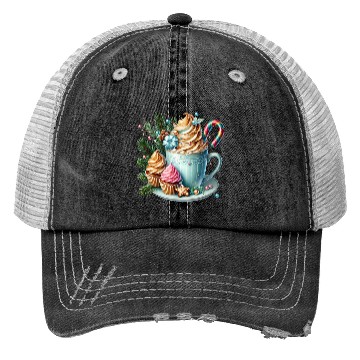 Discover Christmas ice cream, Coquette Chistmas Trucker Hats