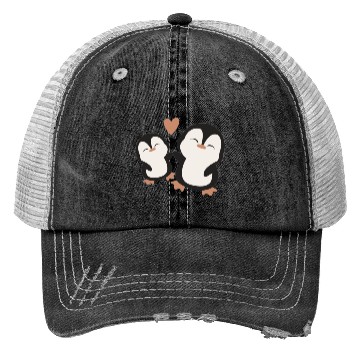 Discover Brown Flat Illustrative Newborn Trucker Hats