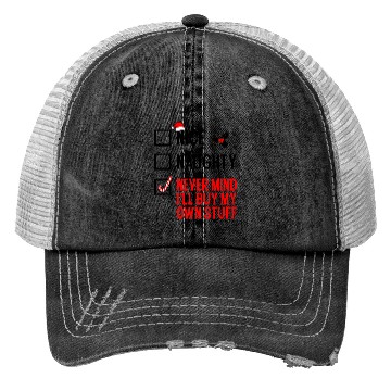 Discover Nice Naughty Funny Holiday Trucker Hats
