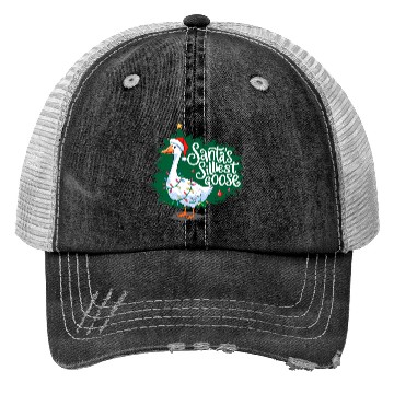 Discover Santa s silliest goose Funny Christmas Family Trucker Hats