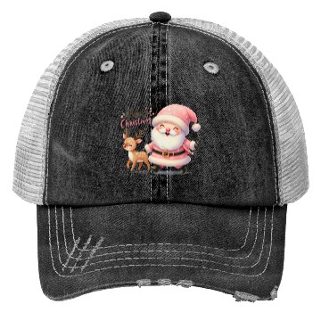 Discover Merry Christmas Santa Reindeer Trucker Hats