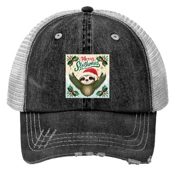 Discover Merry Sloath christmas Trucker Hats