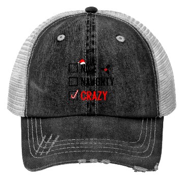 Discover Naughty, Nice, Crazy Christmas Trucker Hats