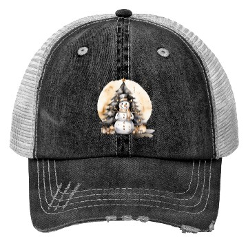 Discover Black Gold Snowman Trucker Hats
