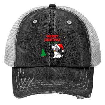 Discover dog5 merry christmas happy new year Trucker Hats
