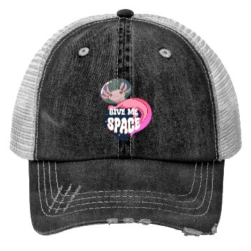 Discover Give Me Space Axolotl Trucker Hats