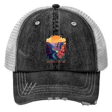 Discover Majestic Grand Canyon: Nature's Masterpiece Trucker Hats