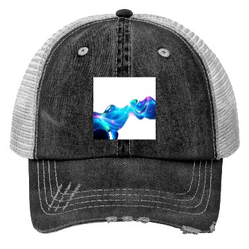 Discover Abstract Digital Waves Trucker Hats
