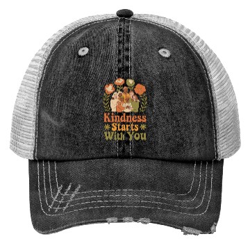 Discover Kindness Starts With You - Diverse Community Trucker Hats