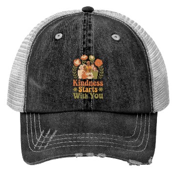 Discover Kindness Starts With You - Diverse Community Trucker Hats