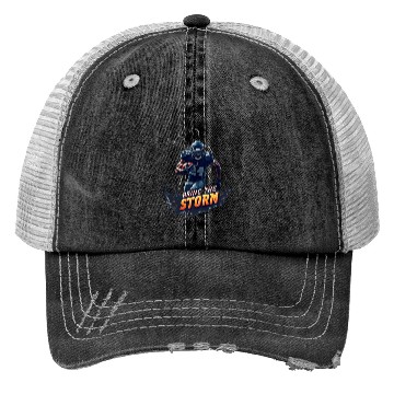 Discover Bring the Storm: Electrifying Football Action Trucker Hats