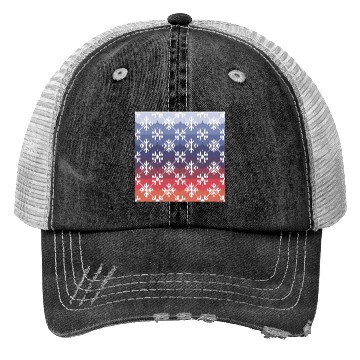 Discover Winter Geometric Harmony Pattern 2 Trucker Hats