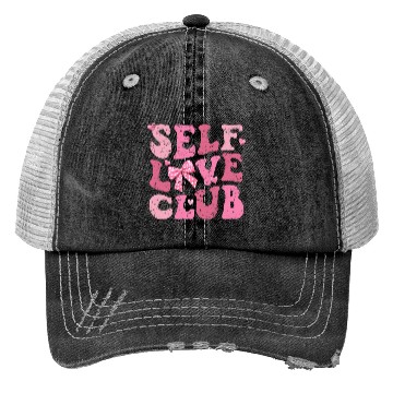 Discover Self Love Club, Valentine Retro Trucker Hats