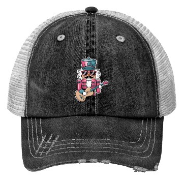 Discover Nutcracker Playing Guitar Trucker Hats