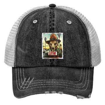 Discover Bear Skull Ranger – Don’t Litter! Trucker Hats