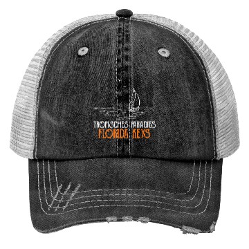 Discover West Keys TROPICAL PARADISE FLORIDA KEYS Trucker Hats