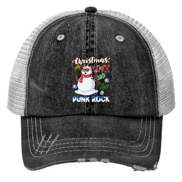 Discover Rocky Christmas: Santa Claus Concert In Punk Rock Trucker Hats