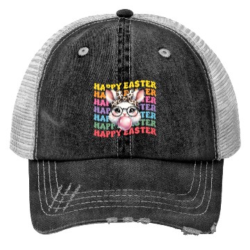 Discover Happy Easter Bunny, Easter Day Trucker Hats