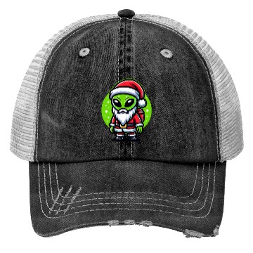 Discover Santa Alien Trucker Hats