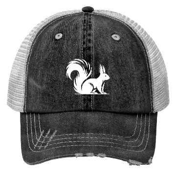 Discover Wild Cute Squirrel Children Drawing Trucker Hats